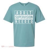 Adult Supervision Needed Funny Gift Sueded Cloud Jersey T-Shirt thumb 0