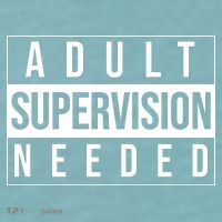 Adult Supervision Needed Funny Gift Sueded Cloud Jersey T-Shirt thumb 2