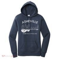 Asheville Souvenir North Carolina Lover Music Guitar Women's Hoodie thumb 0