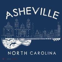 Asheville Souvenir North Carolina Lover Music Guitar Women's Hoodie thumb 2