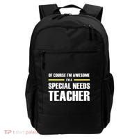 Awesome Special Needs Teacher Funny Gift Backpack thumb 0