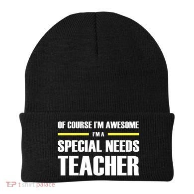 Awesome Special Needs Teacher Funny Gift Beanie