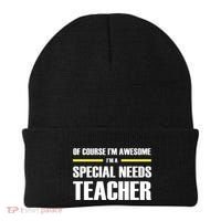 Awesome Special Needs Teacher Funny Gift Beanie thumb 0