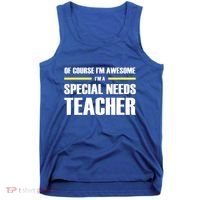 Awesome Special Needs Teacher Funny Gift Tank Top thumb 0