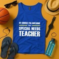 Awesome Special Needs Teacher Funny Gift Tank Top thumb 4