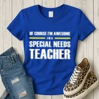 Awesome Special Needs Teacher Funny Gift Women's T-Shirt thumb 3