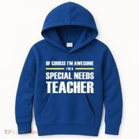 Awesome Special Needs Teacher Funny Gift Kids Hoodie thumb 0