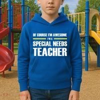 Awesome Special Needs Teacher Funny Gift Kids Hoodie thumb 2