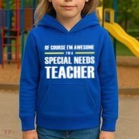 Awesome Special Needs Teacher Funny Gift Kids Hoodie thumb 3