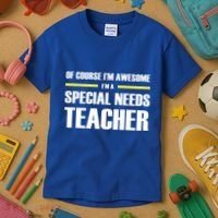 Awesome Special Needs Teacher Funny Gift Kids T-Shirt thumb 3