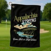 Appalachia Strong Nc Mountains Golf Towel thumb 1