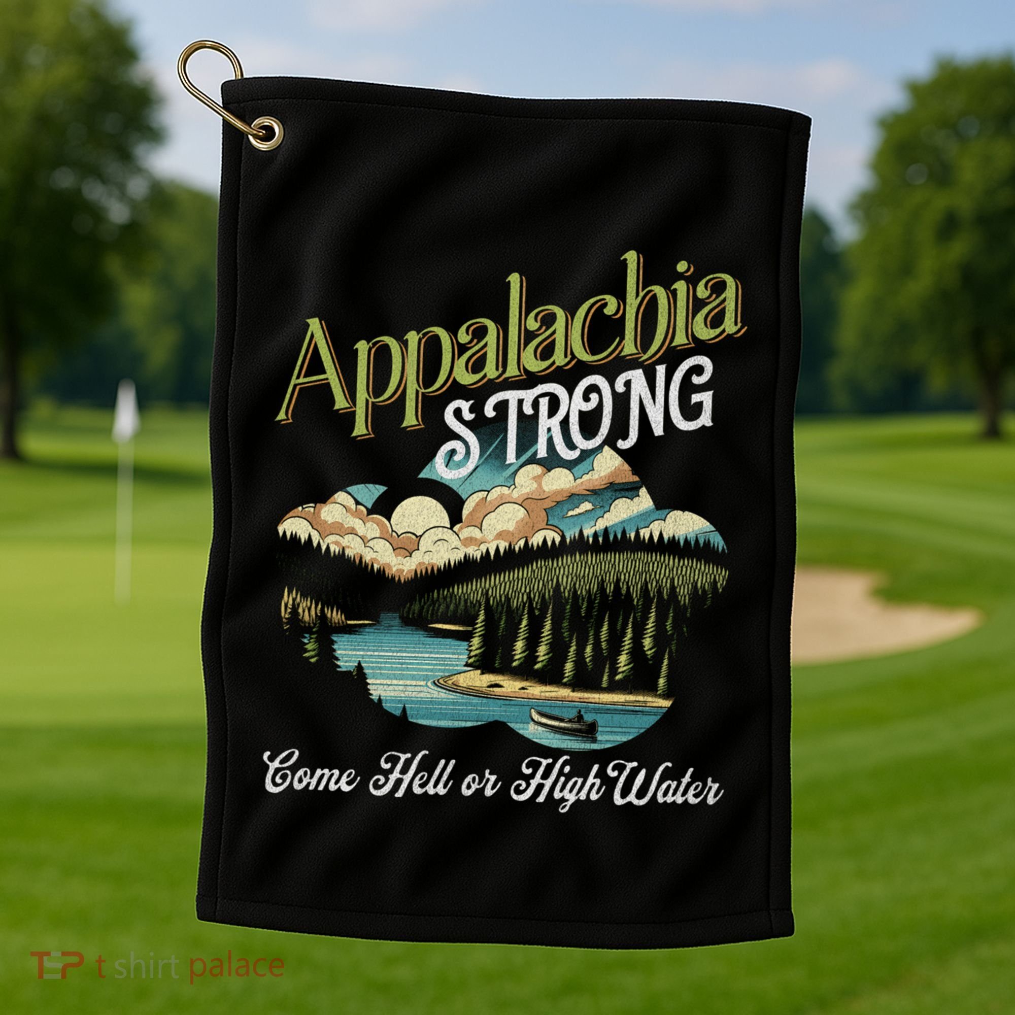Appalachia Strong Nc Mountains Golf Towel