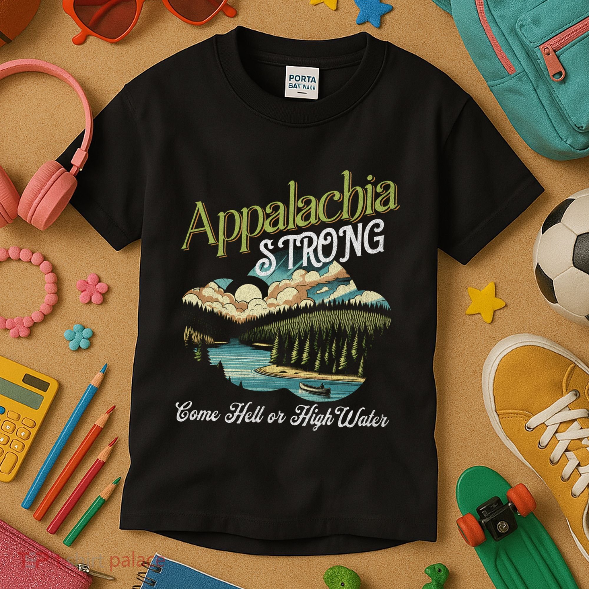 Appalachia Strong Nc Mountains Kids T-Shirt