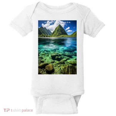 American Samoa National Park Photograph Design Baby Bodysuit