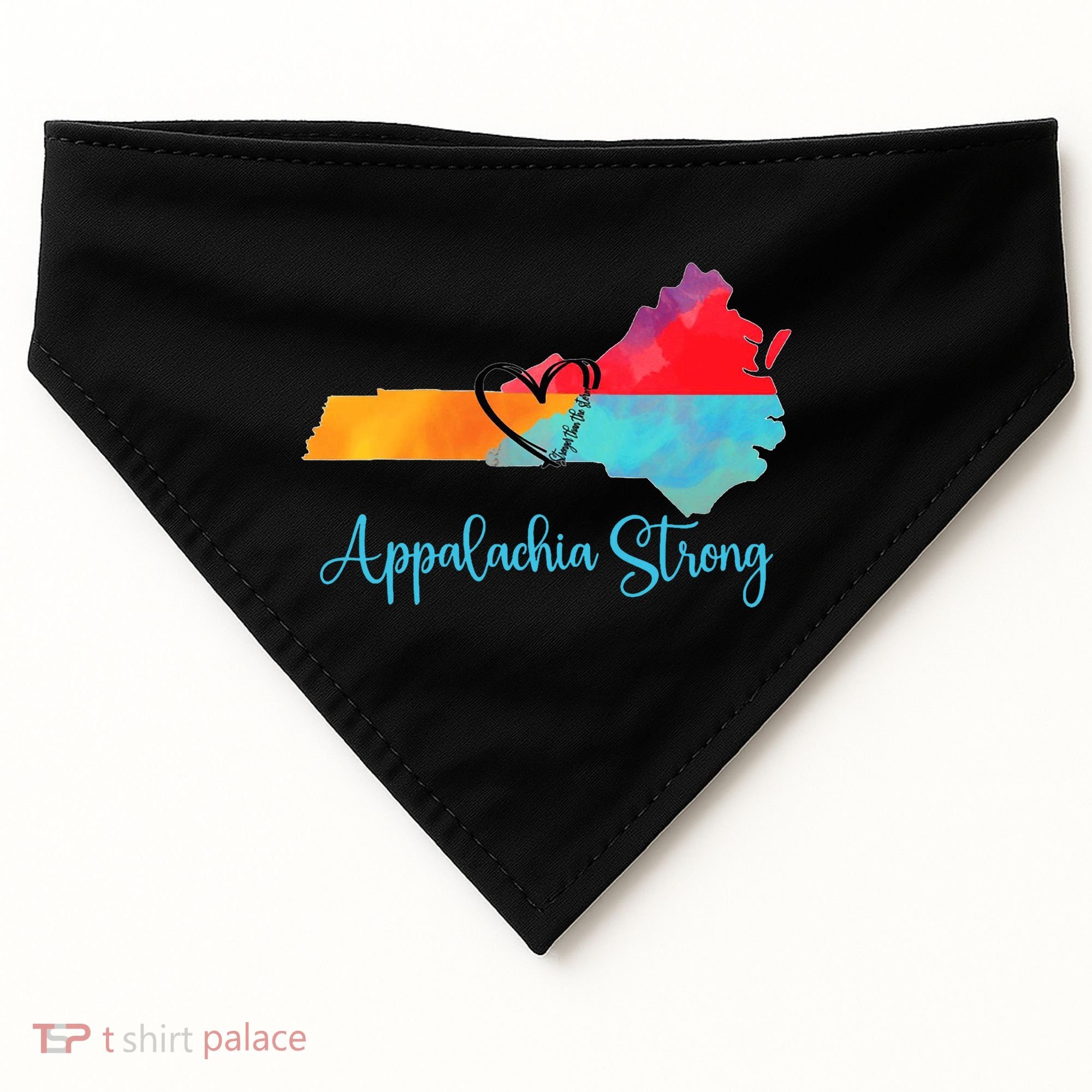 Appalachia Strong Nc Mountains USA-Made Doggie Bandana