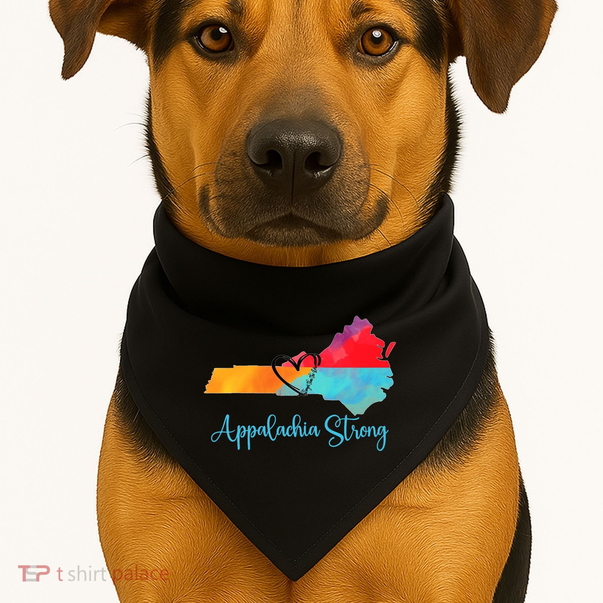 Appalachia Strong Nc Mountains USA-Made Doggie Bandana