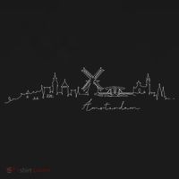 Amsterdam Skyline Netherlands Holand Amsterdam Button thumb 1