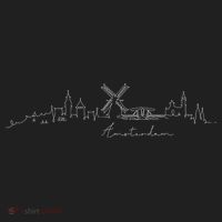 Amsterdam Skyline Netherlands Holand Amsterdam Golf Towel thumb 3