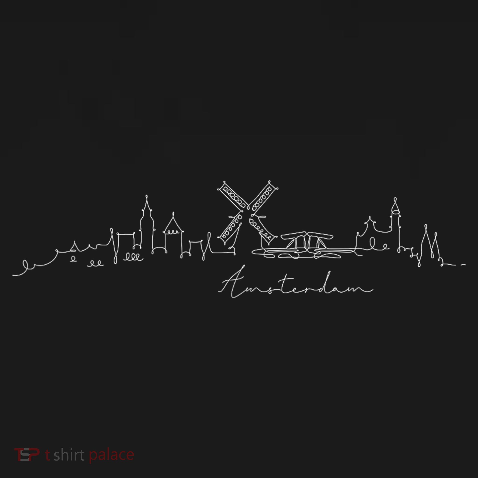 Amsterdam Skyline Netherlands Holand Amsterdam Kids Long Sleeve Shirt