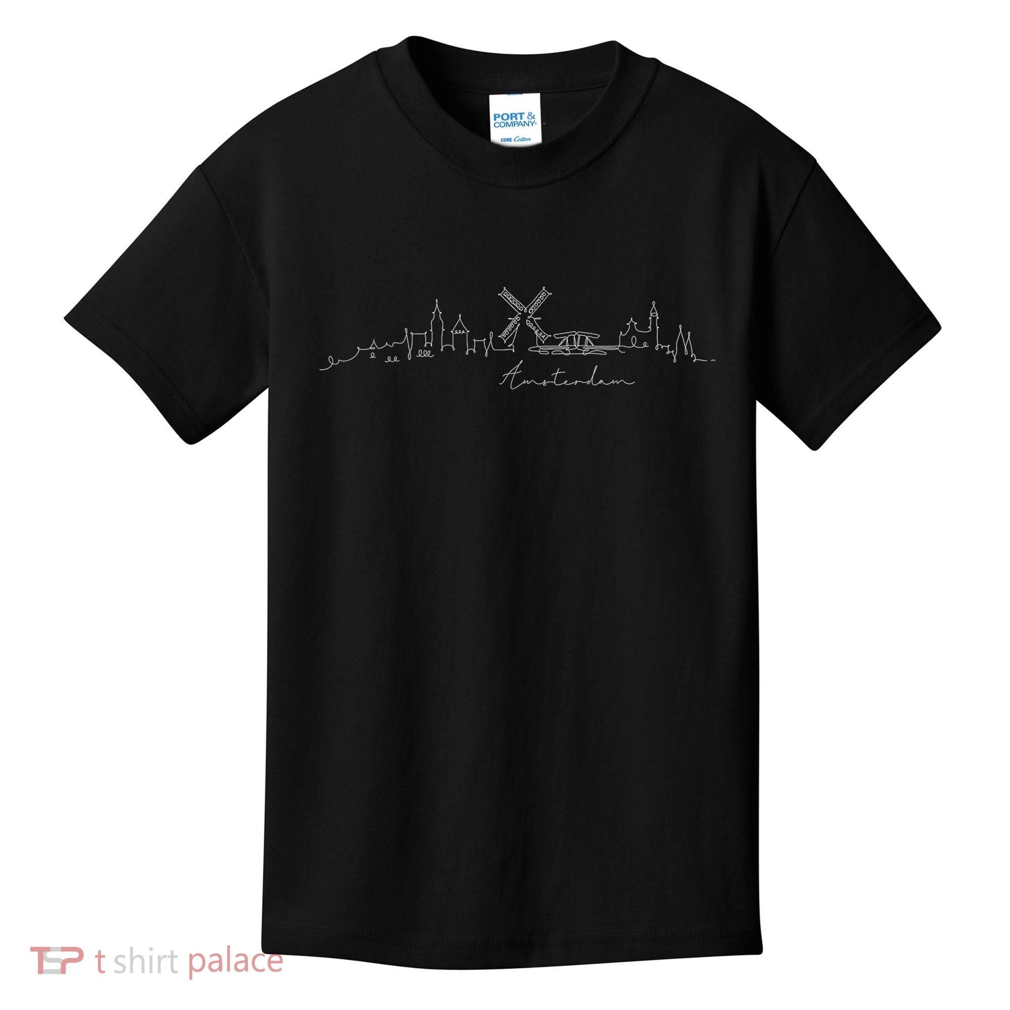 Amsterdam Skyline Netherlands Holand Amsterdam Kids T-Shirt