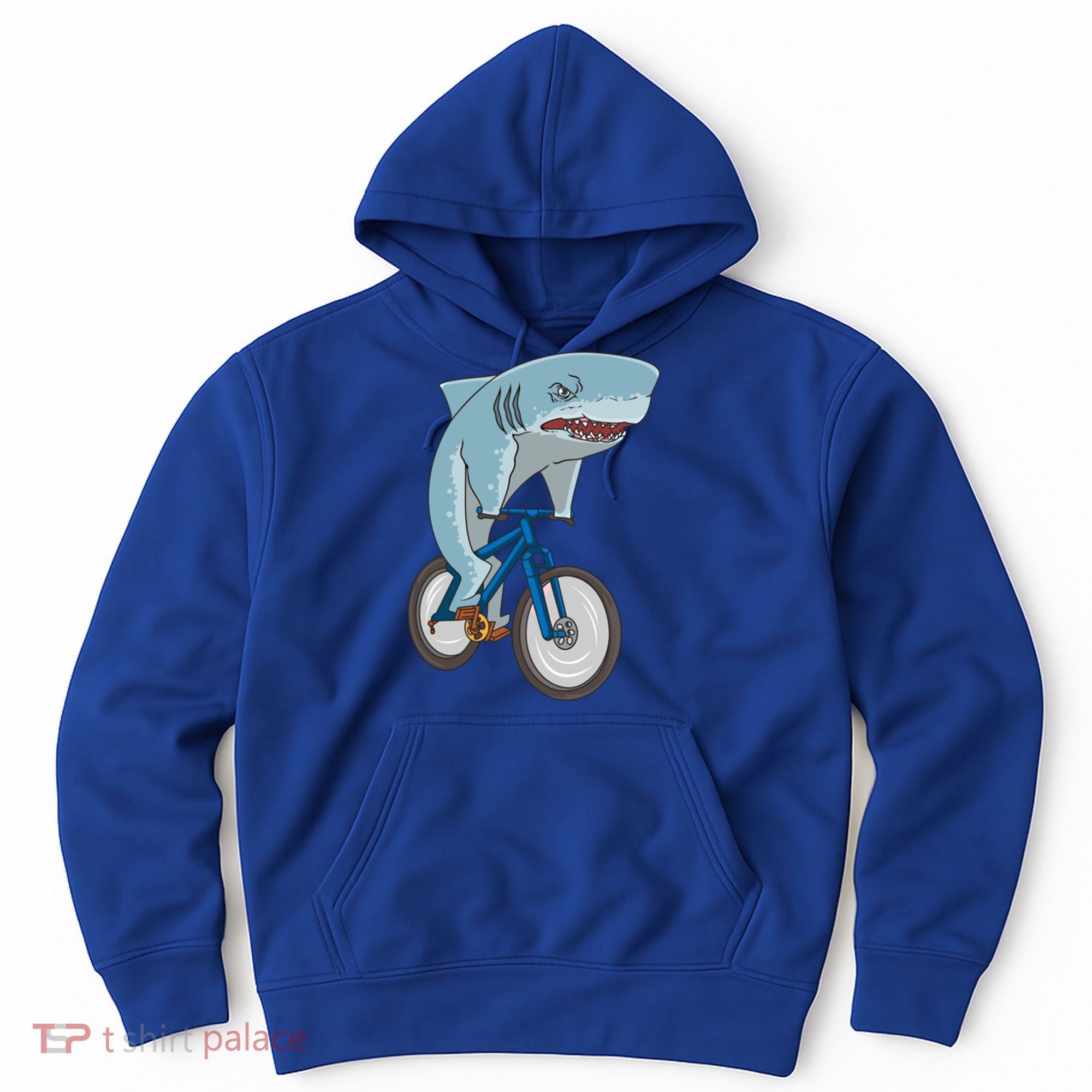 A Shark On A Bike Is A Fitness Beast Gift Hoodie