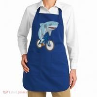 A Shark On A Bike Is A Fitness Beast Gift Apron thumb 2
