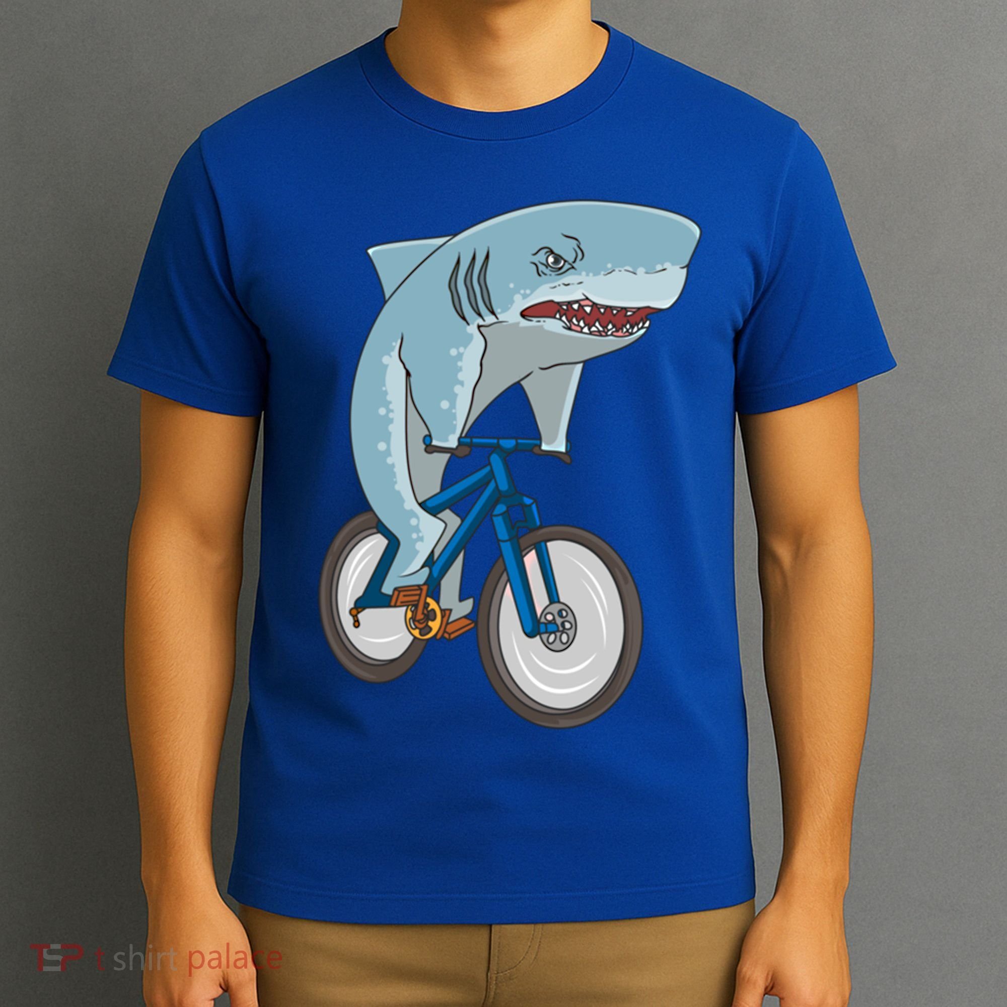 A Shark On A Bike Is A Fitness Beast Gift T-Shirt