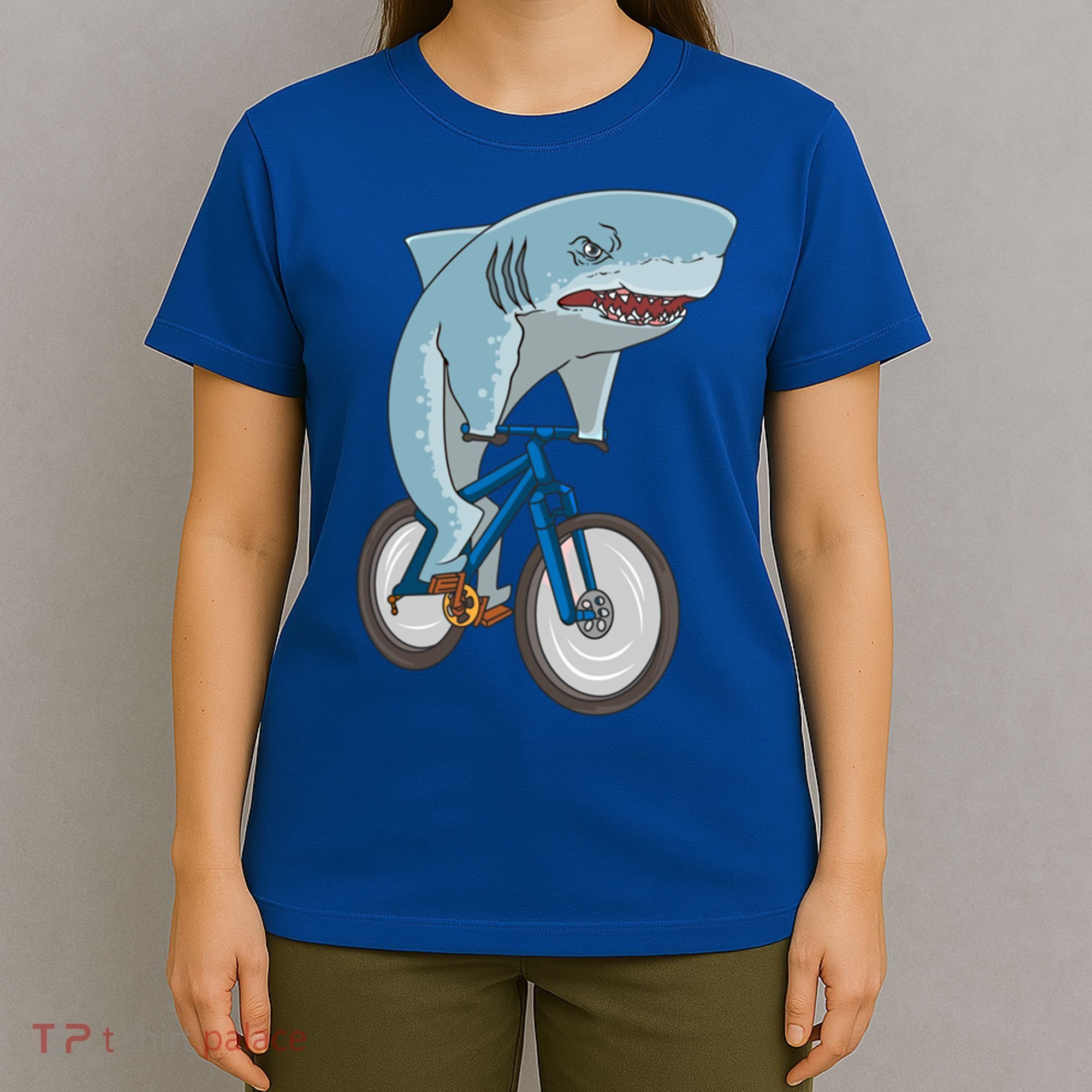 A Shark On A Bike Is A Fitness Beast Gift T-Shirt