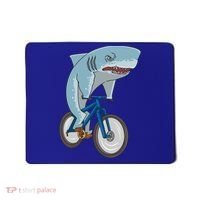 A Shark On A Bike Is A Fitness Beast Gift Mousepad thumb 0