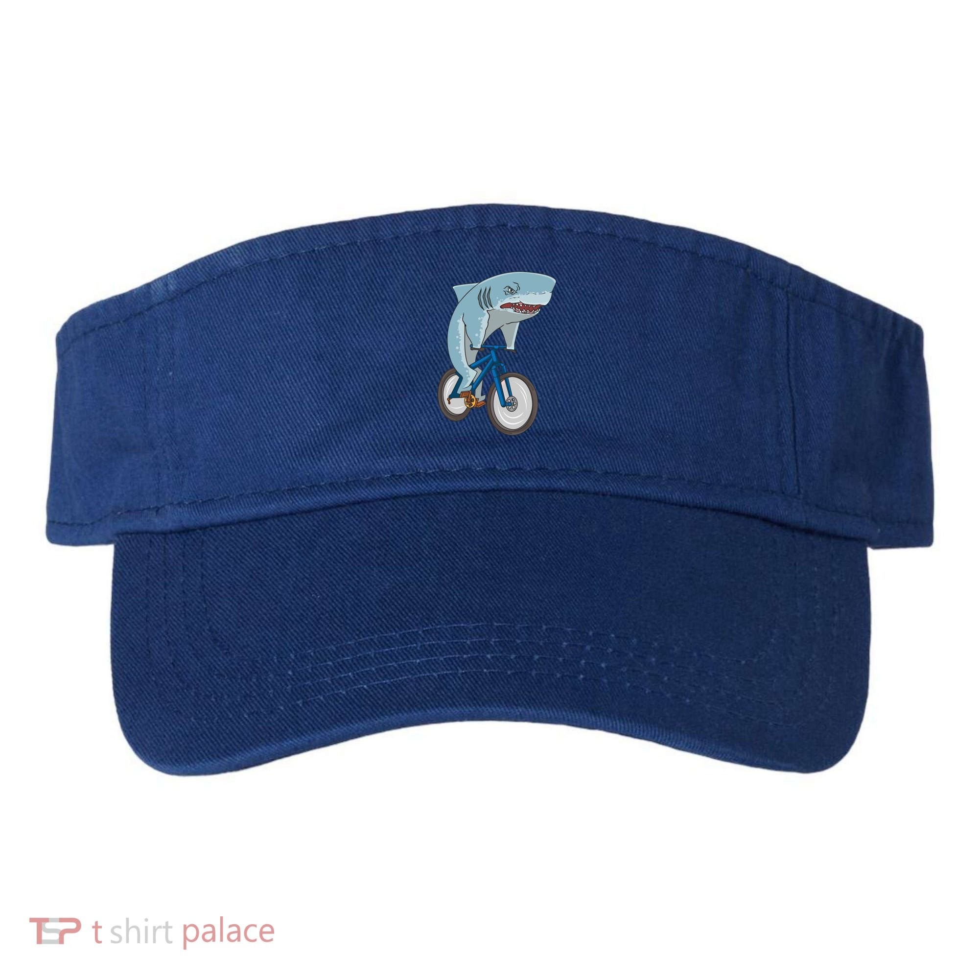 A Shark On A Bike Is A Fitness Beast Gift Visor