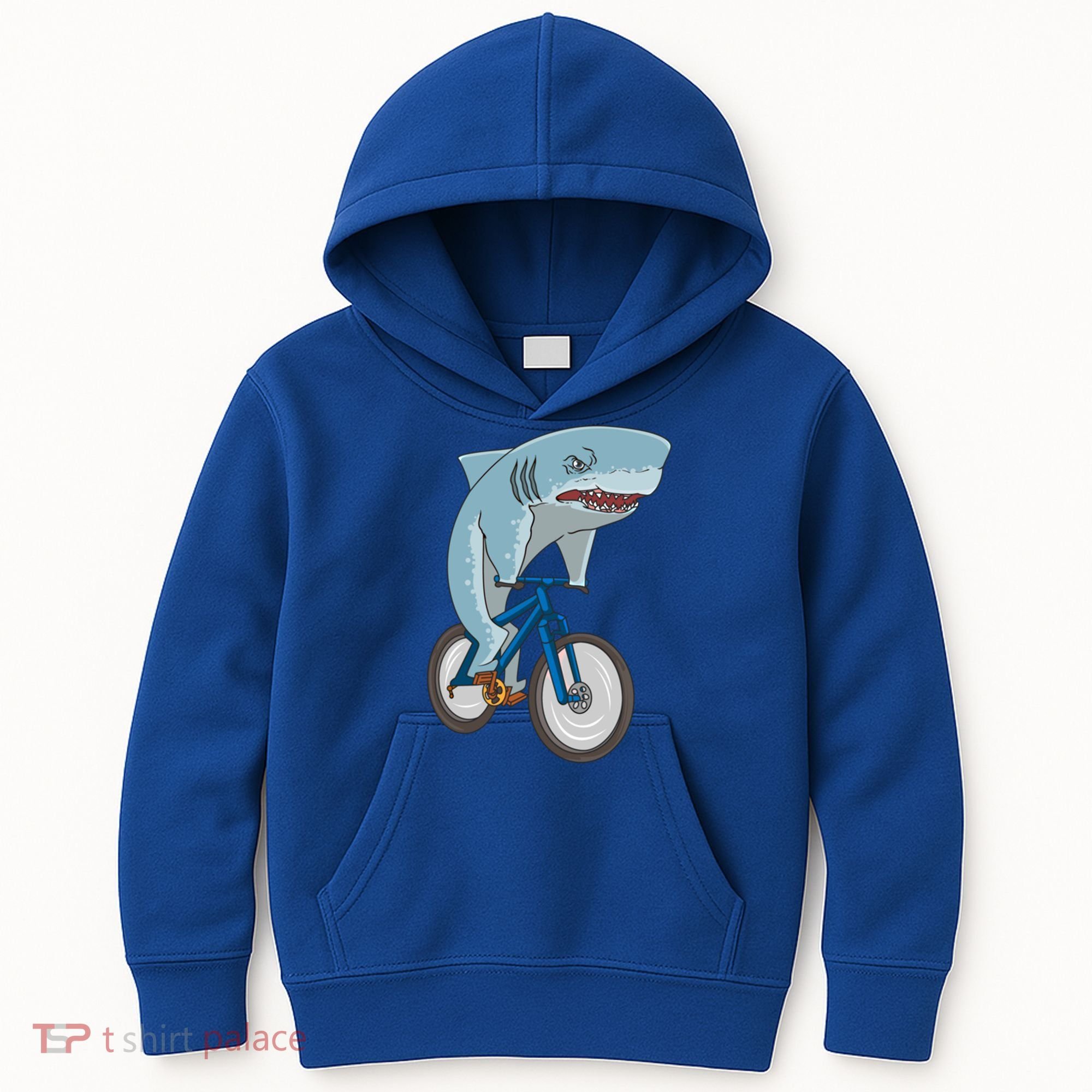 A Shark On A Bike Is A Fitness Beast Gift Kids Hoodie