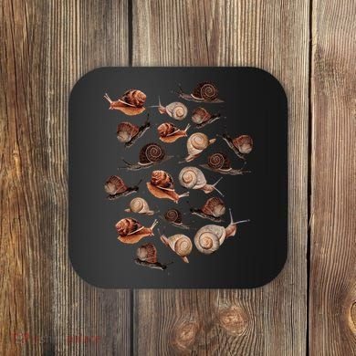 A Slew Of Snails Coaster
