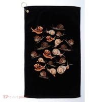 A Slew Of Snails Golf Towel thumb 0