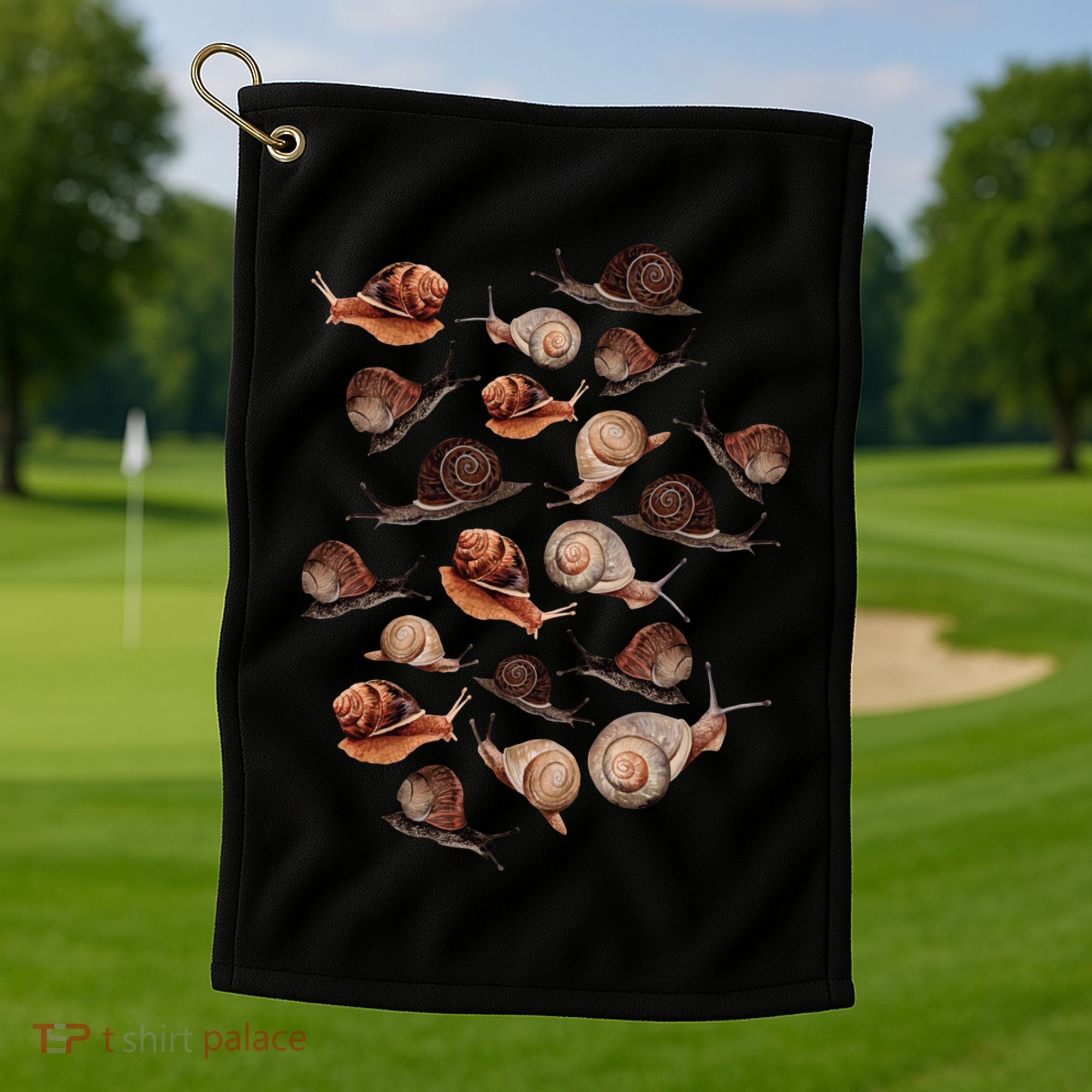 A Slew Of Snails Golf Towel