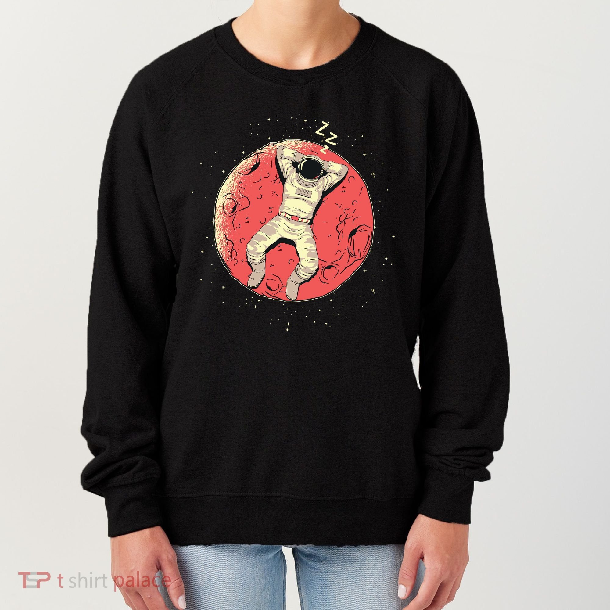 Astronaut Sleeping On Moon Women's Sweatshirt