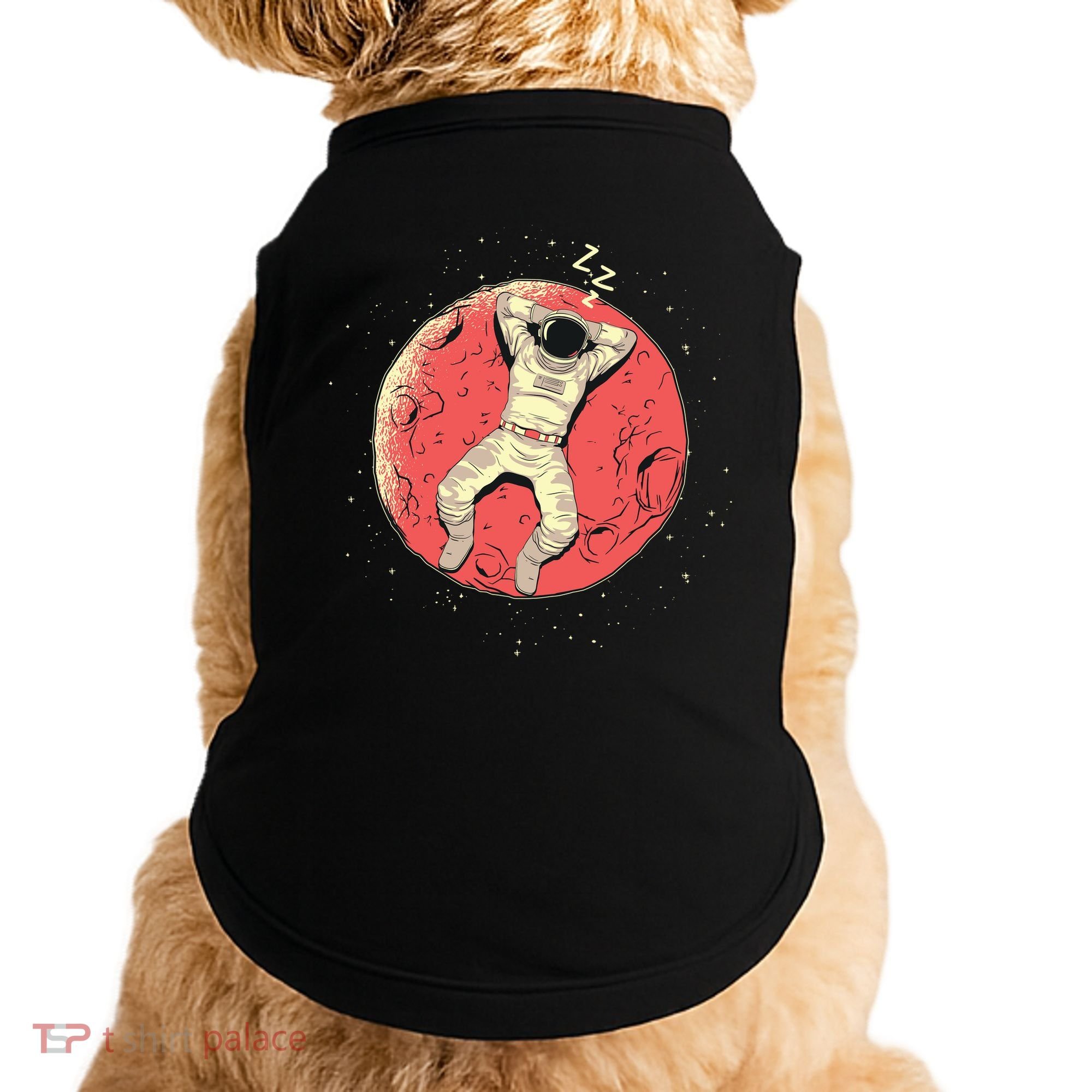 Astronaut Sleeping On Moon Doggie Tank
