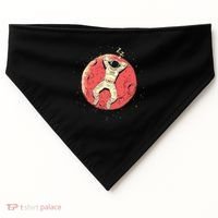 Astronaut Sleeping On Moon USA-Made Doggie Bandana thumb 0