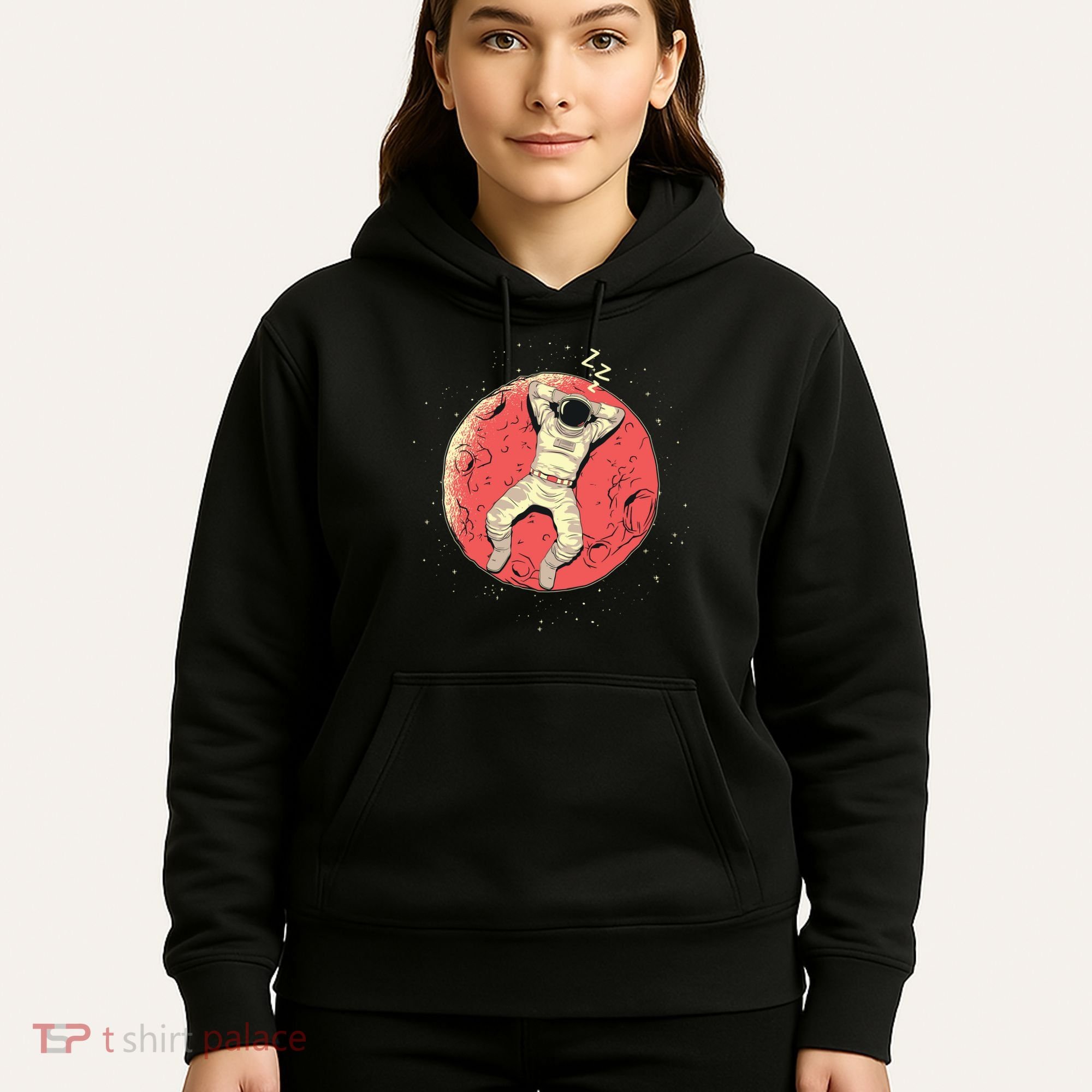 Astronaut Sleeping On Moon Hoodie
