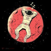 Astronaut Sleeping On Moon Long Sleeve Shirt thumb 2