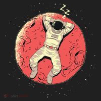 Astronaut Sleeping On Moon Beanie thumb 2