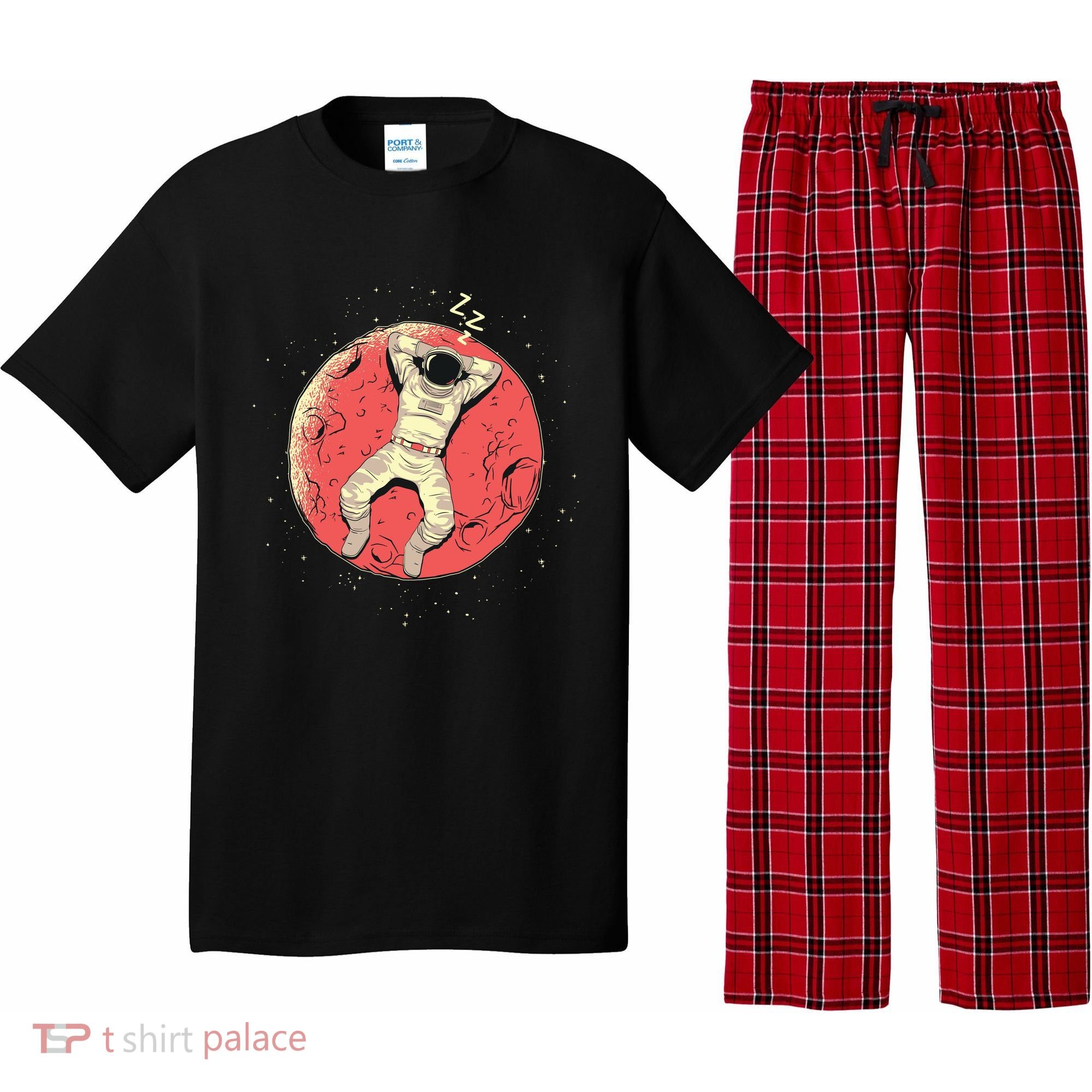 Astronaut Sleeping On Moon Pajama Set