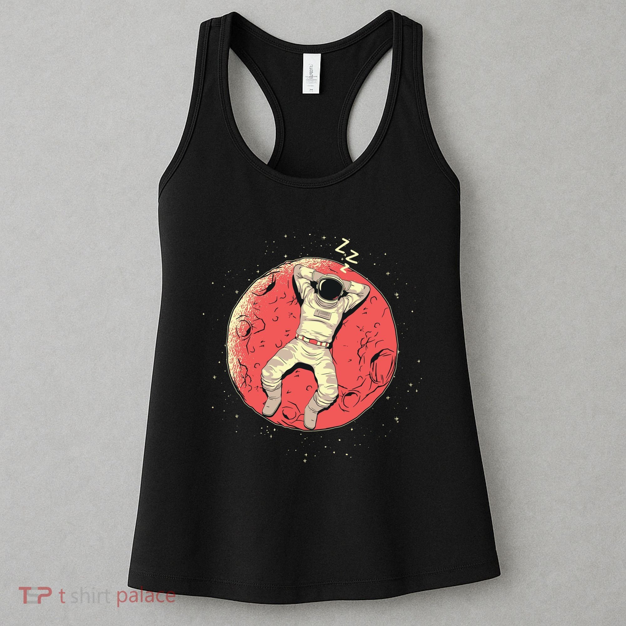 Astronaut Sleeping On Moon Women's Tank Top