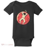 Astronaut Sleeping On Moon Baby Bodysuit thumb 0