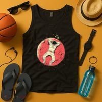Astronaut Sleeping On Moon Tank Top thumb 4