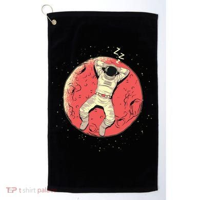 Astronaut Sleeping On Moon Golf Towel