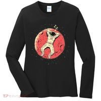 Astronaut Sleeping On Moon Women's Long Sleeve Shirt thumb 0