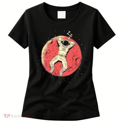 Astronaut Sleeping On Moon Women's T-Shirt