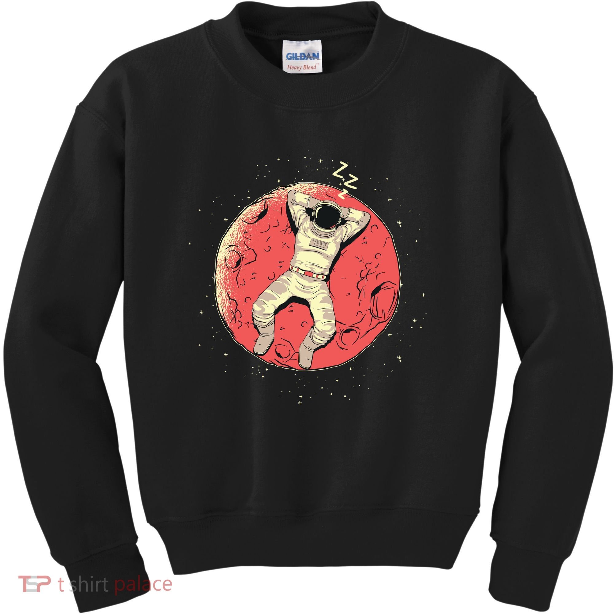 Astronaut Sleeping On Moon Kids Sweatshirt
