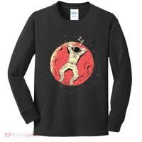 Astronaut Sleeping On Moon Kids Long Sleeve Shirt thumb 0