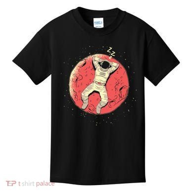 Astronaut Sleeping On Moon Kids T-Shirt